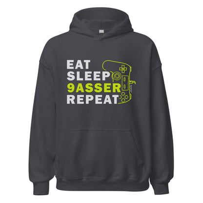 Eat Sleep 9assar Repeat Hoodie – Funny Moroccan Streetwear