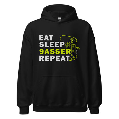 Eat Sleep 9assar Repeat Hoodie – Funny Moroccan Streetwear
