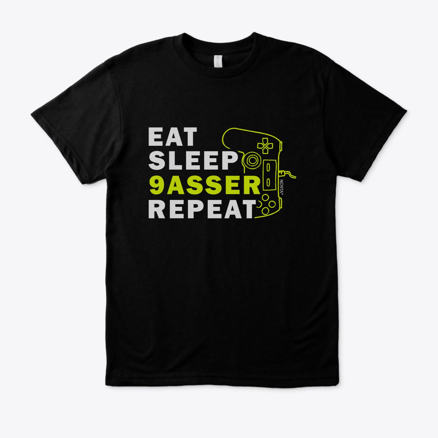 Eat Sleep 9assar Repeat T-shirt – Funny Moroccan Streetwear