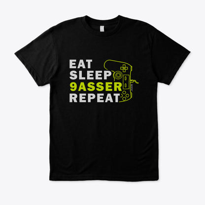Eat Sleep 9assar Repeat T-shirt – Funny Moroccan Streetwear