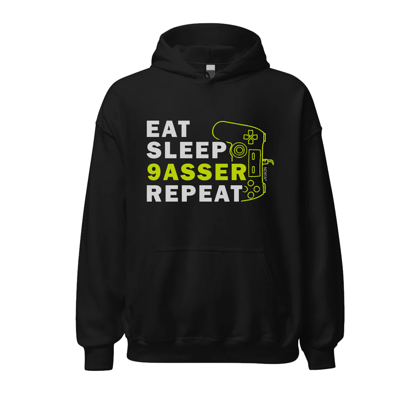 Eat Sleep 9assar Repeat Hoodie – Funny Moroccan Streetwear