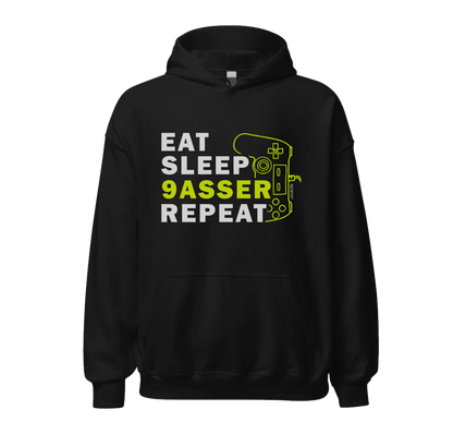 Eat Sleep 9assar Repeat Hoodie – Funny Moroccan Streetwear